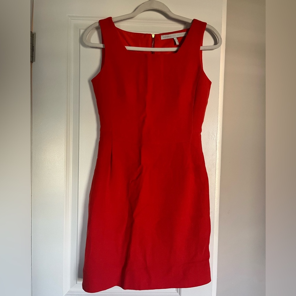 Victoria Beckham Coral Mini Dress